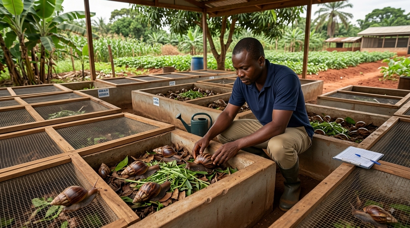 Premium Nigerian Snails supplied by SHYNE LIVESTOCK FARMS VENTURE